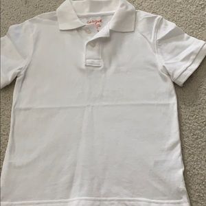 Boys Cat and Jack white polo